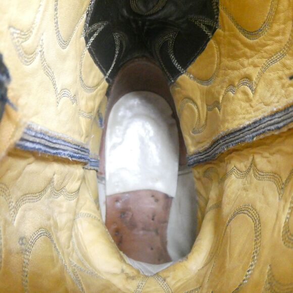 Tony Lama Boots Blue Python Snake Cowboy Western Mens 11 D Snakeskin Embroidered - Picture 5 of 16